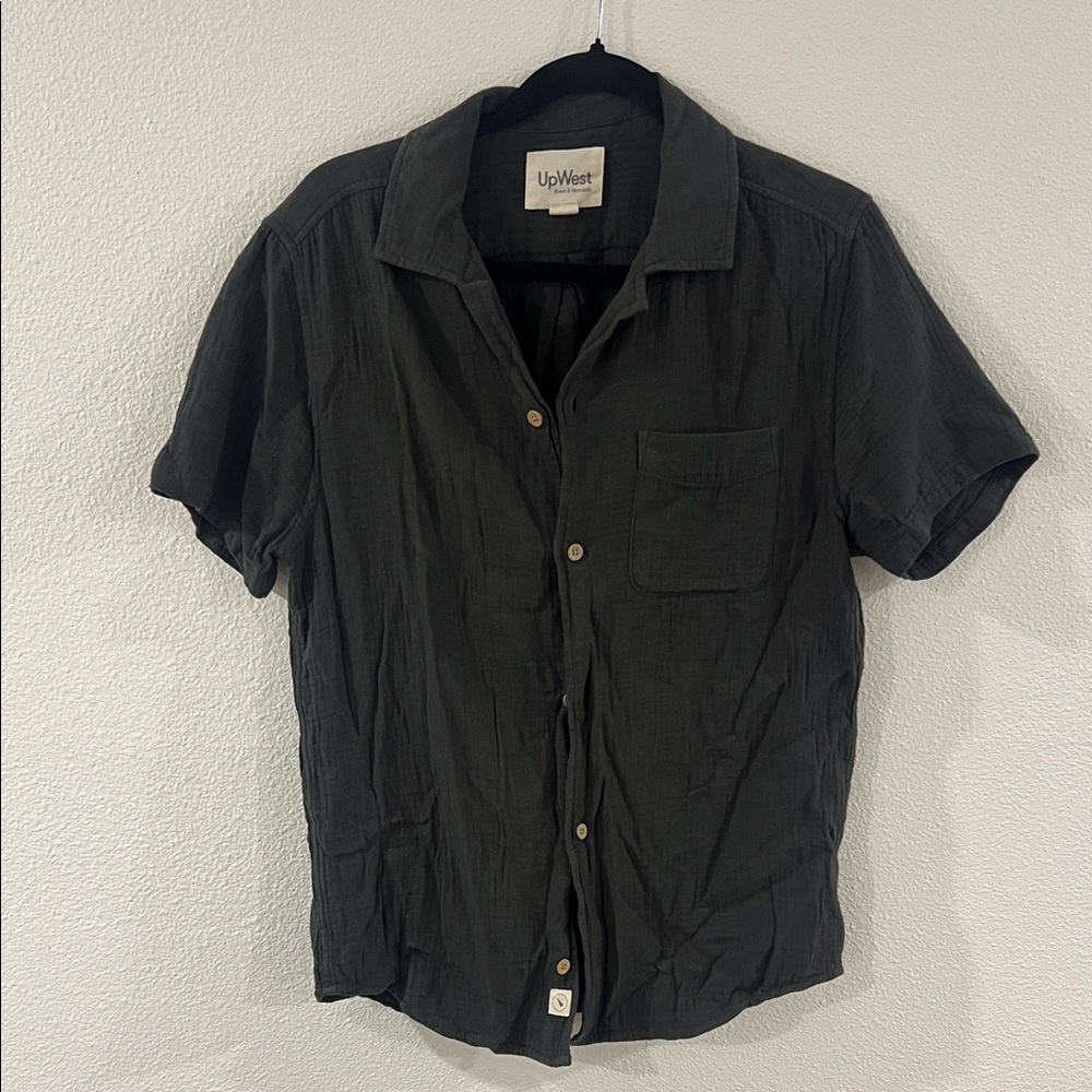 UpWest Men's Charcoal Button Down Shirt